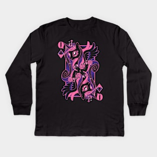 Queen of Crystals, Cadance Kids Long Sleeve T-Shirt